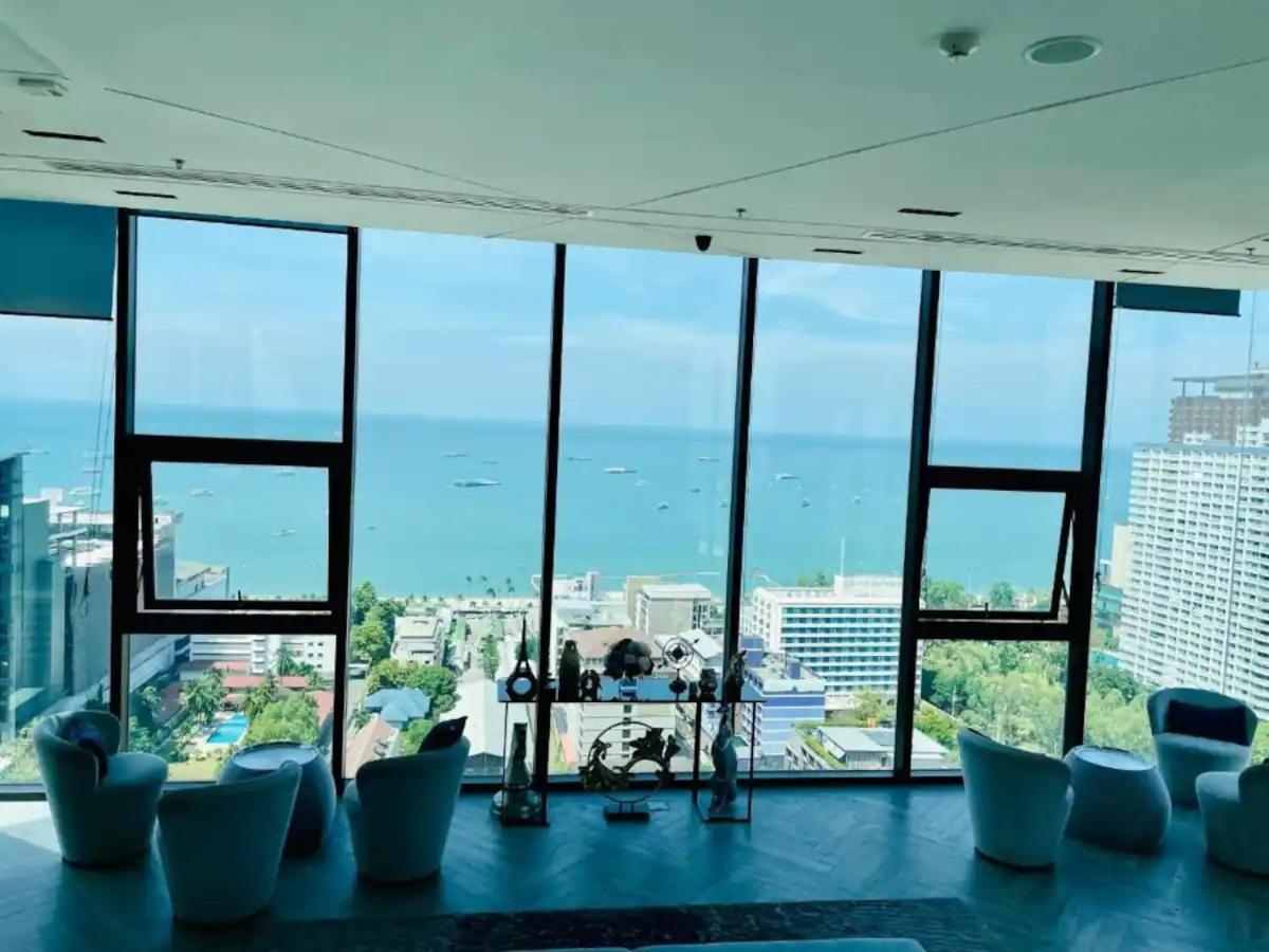 Central Pattaya - Sea View Large Balcony Condo With Infinity Pool Bagian luar foto