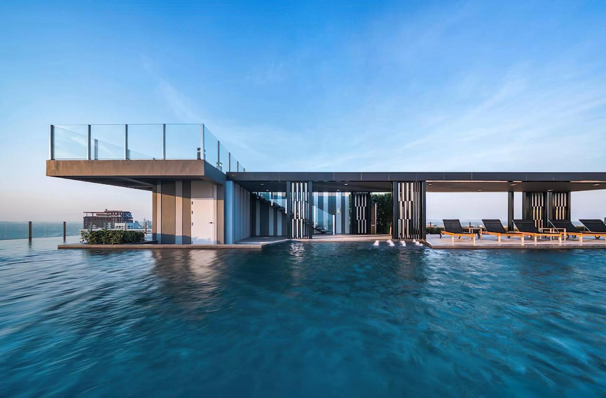 Central Pattaya - Sea View Large Balcony Condo With Infinity Pool Bagian luar foto