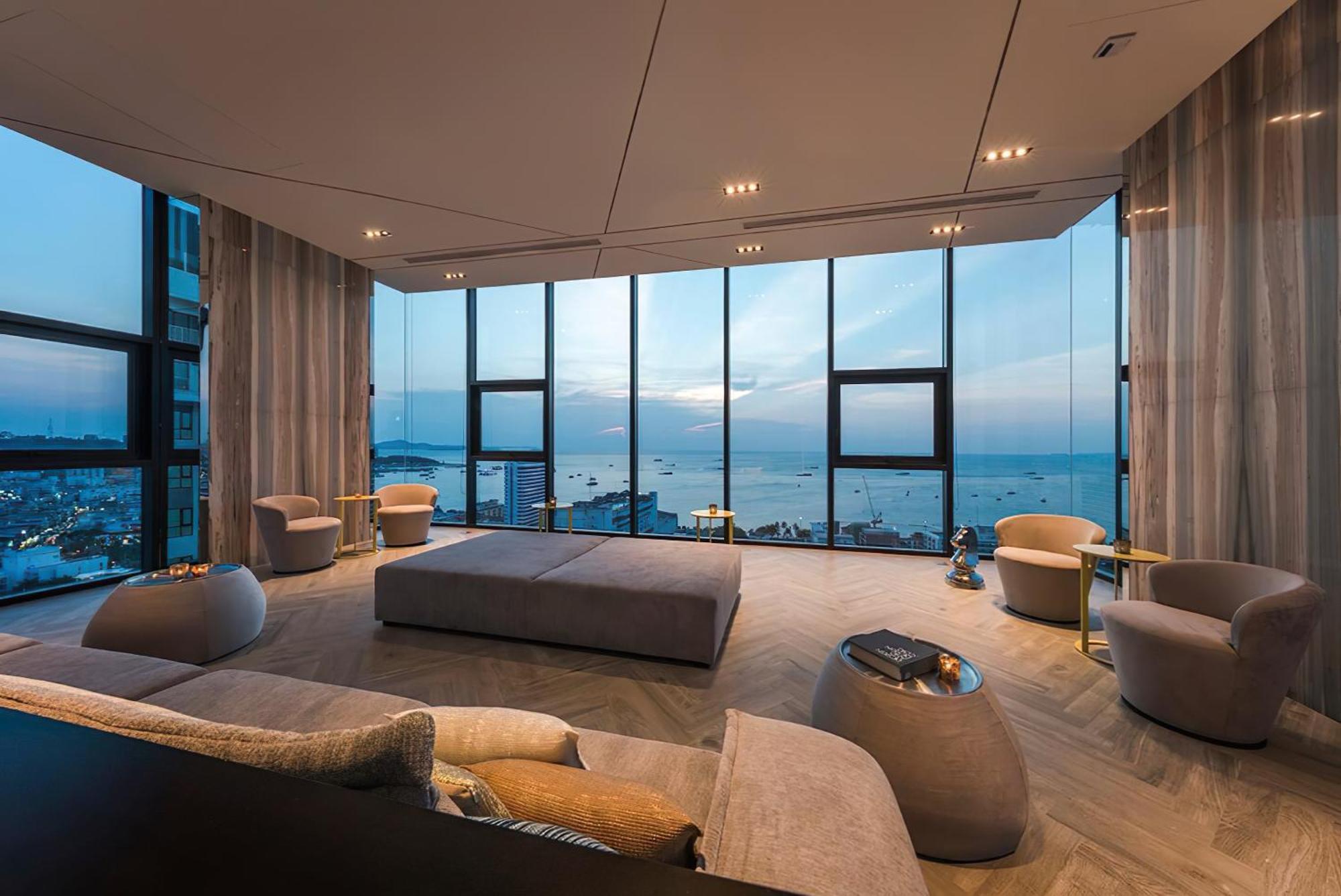 Central Pattaya - Sea View Large Balcony Condo With Infinity Pool Bagian luar foto